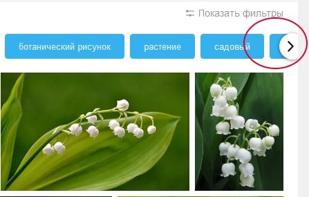 Strelica za prikaz ostalih filtera u Yandexu