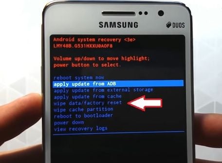 Primijeni ažuriranje s ADB opcije u Samsung Galaxy
