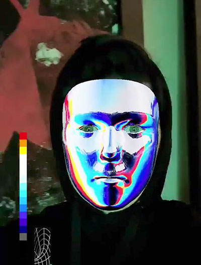 Instagram priče maska ​​- čelično lice