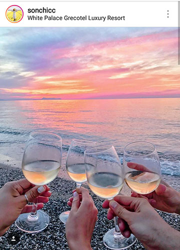 ljetne foto ideje za instagram morsko vino