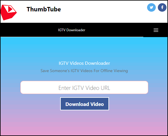 Usluga za preuzimanje IGTV-a s Instagrama